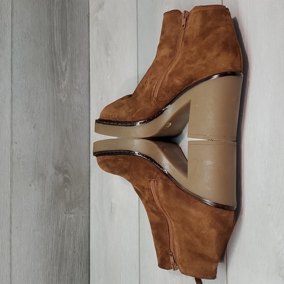 Steve Madden Women Moby Ankle Leather Platform Heels shoes boots sz 11 - Picture 8 of 14